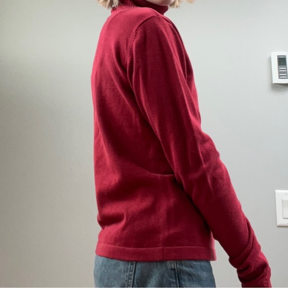 Woolrich Red Knit Turtleneck Sweater - Size S - Picture 2 of 3